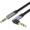 Cable estéreo vention banhd/ jack 3.5 macho - jack 3.5 macho/ 50cm/ gris