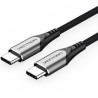 Cable usb 2.0 tipo-c vention tadhg/ usb tipo-c macho - usb tipo-c macho/ hasta 60w/ 480mbps/ 1.5m/ gris