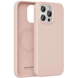 Funda silicona con magsafe vention kudp0-30/ compatible con iphone 13 pro/ rosa