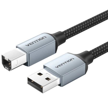 Cable usb 2.0 impresora vention ctthj/ usb tipo-b macho - usb macho/ 480mbps/ 5m/ gris