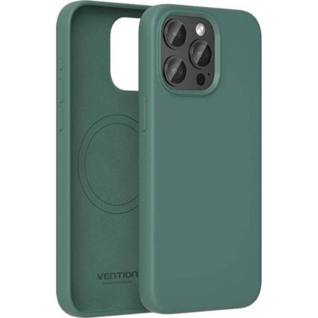 Funda silicona con magsafe vention kudg0-30/ compatible con iphone 13 pro/ verde