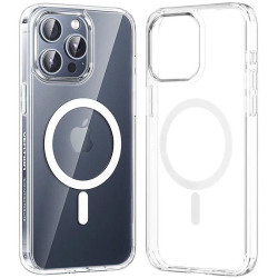 Funda dura con magsafe vention kubt0-20/ compatible con iphone 14 plus/ transparente