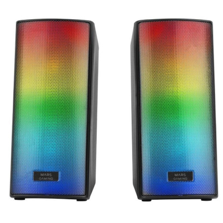 Altavoces con bluetooth mars gaming msrgb2/ 15w/ 2.0/ negros