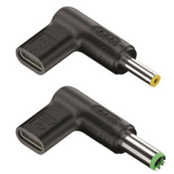 Pack 2 clavijas para portátil toshiba ngs bud-t/ dc - usb tipo-c