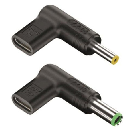Pack 2 clavijas para portátil toshiba ngs bud-t/ dc - usb tipo-c