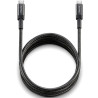 Cable usb 2.0 tipo-c ngs knot/ usb tipo-c macho - usb tipo-c macho/ hasta 65w/ 480mbps/ 3m/ negro
