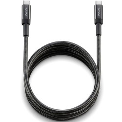 Cable usb 2.0 tipo-c ngs knot/ usb tipo-c macho - usb tipo-c macho/ hasta 100w/ 480mbps/ 2m/ negro