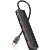 Hub usb 3.2 vention chjbb/ 4xusb/ 1xusb tipo-c/ 15cm