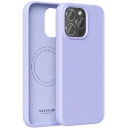 Funda silicona con magsafe vention kuev0-20/ compatible con iphone 14 plus/ morada