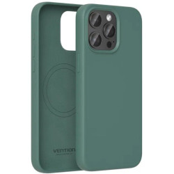 Funda silicona con magsafe vention kueg0-10/ compatible con iphone 14/ verde
