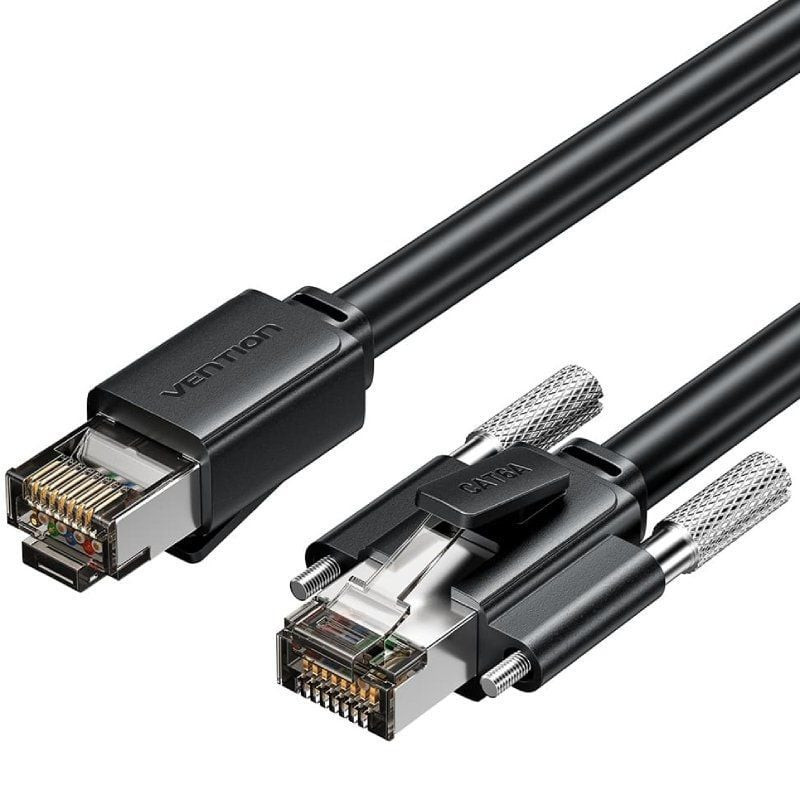Cable de red rj45 sftp vention ibubi cat.6/ 3m/ negro