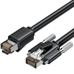 Cable de red rj45 sftp vention ibubl cat.6/ 10m/ negro