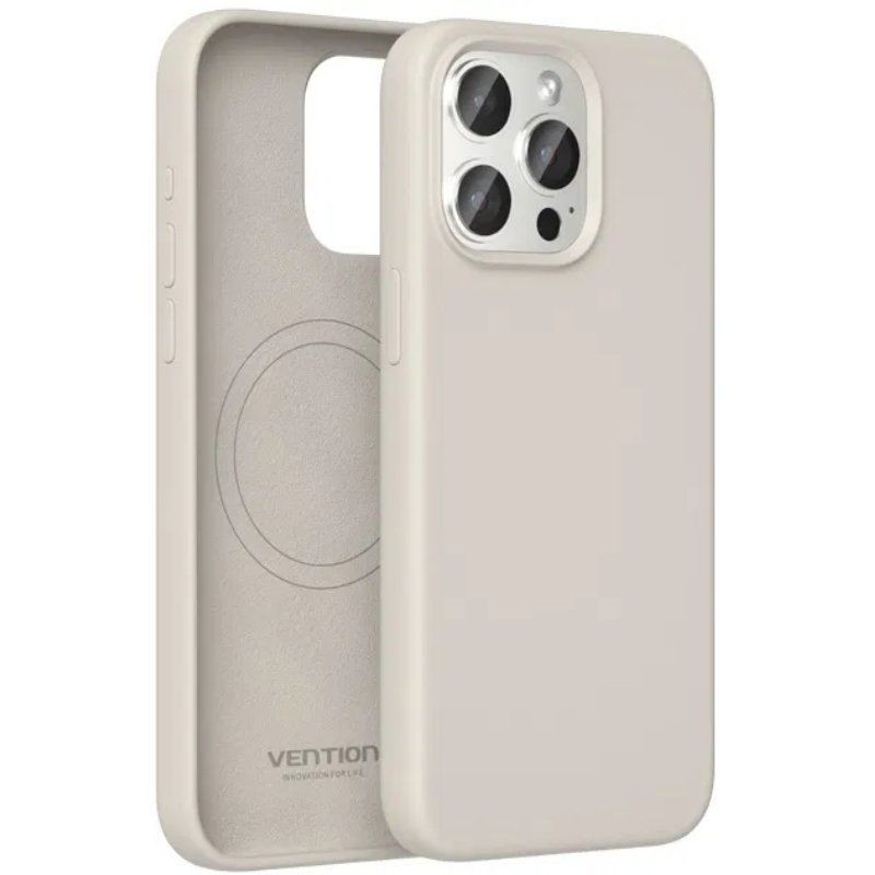 Funda silicona con magsafe vention kudm0-40/ compatible con iphone 13 pro max/ gris