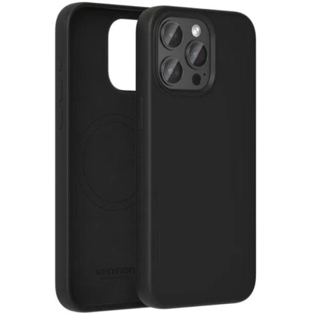 Funda silicona con magsafe vention kudb0-40/ compatible con iphone 13 pro max/ negra