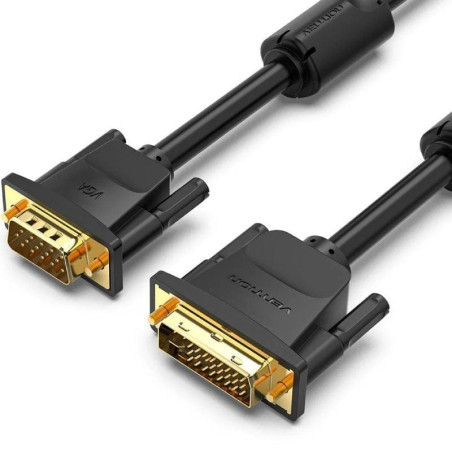 Cable conversor vention eacbg/ dvi macho - vga macho/ 1.5m/ negro