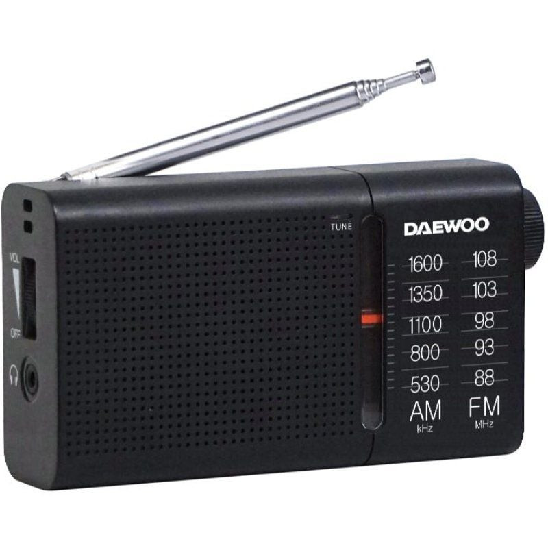 Radio portátil daewoo dw1119/ negra