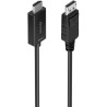 Cable conversor aisens a125-0891/ displayport macho - hdmi 4k macho/ 60cm/ negro