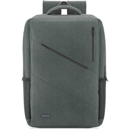 Mochila aisens urbana y de oficina asbg-bp085-gr para portátiles hasta 15.6'/ gris