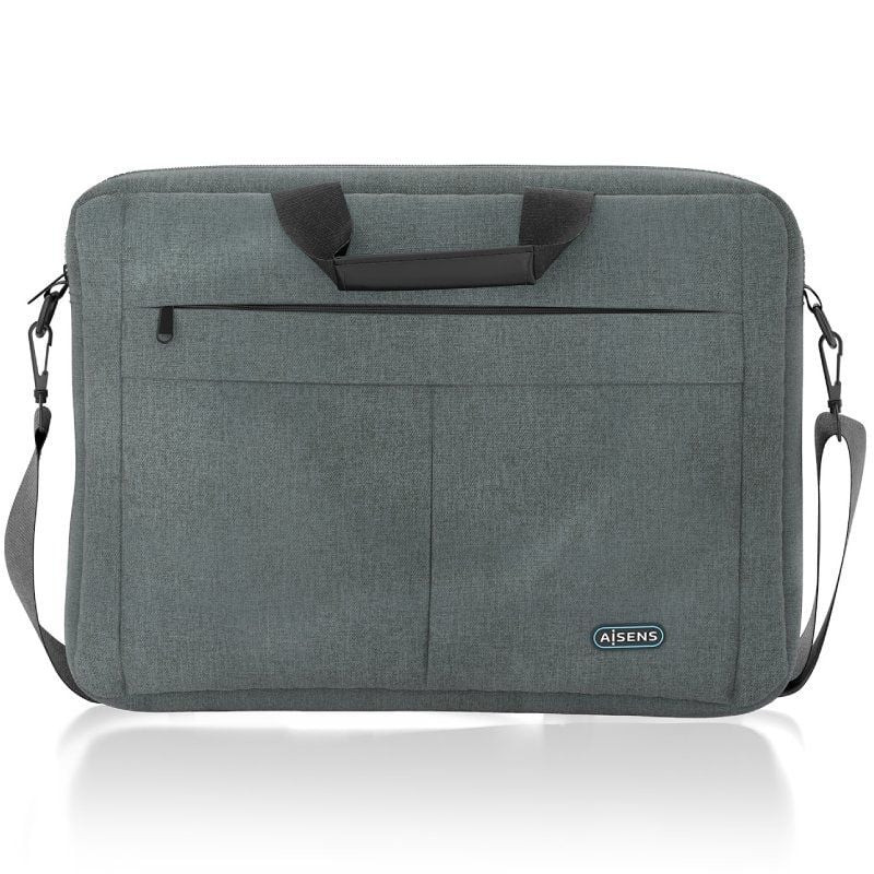Maletín aisens asbg-bc025-gr para portátiles hasta 15.6'/ gris