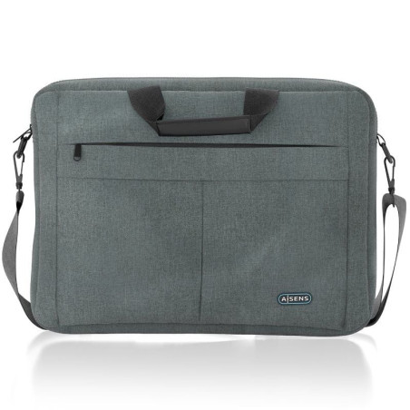 Maletín aisens asbg-bc025-gr para portátiles hasta 15.6'/ gris