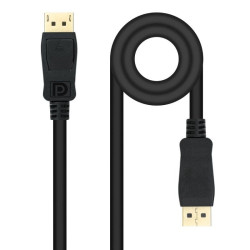 Cable displayport nanocable 10.15.2605/ displayport macho - displayport macho/ 5m/ negro