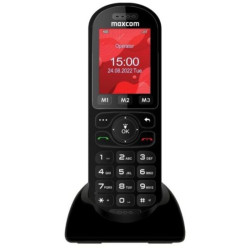 Teléfono inalámbrico maxcom mm39d/ negro