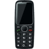 Teléfono móvil daewoo dw8001bk para personas mayores/ negro