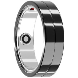 Anillo inteligente maxcom mr100 talla 8/57/ ø18.2mm/ notificaciones/ frecuencia cardíaca/ negro