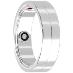Anillo inteligente maxcom mr100 talla 10/63/ ø20.1mm/ notificaciones/ frecuencia cardíaca/ plata