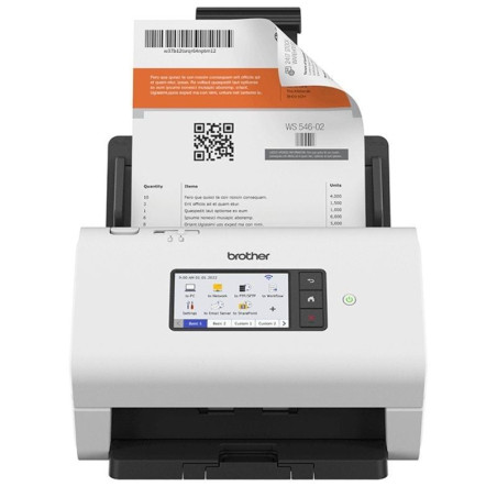 Escáner documental brother ads-4900w con alimentador de documentos adf/ doble cara