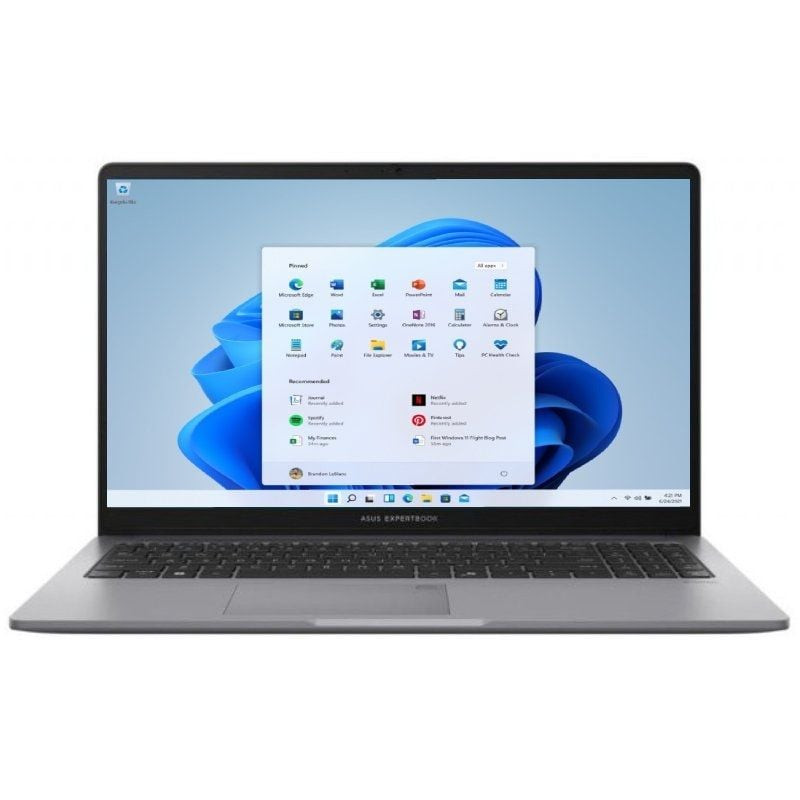 Portátil asus expertbook p1 p1503cva-s70673x intel core i5-13420h/ 16gb/ 512gb ssd/ 15.6'/ win11 pro
