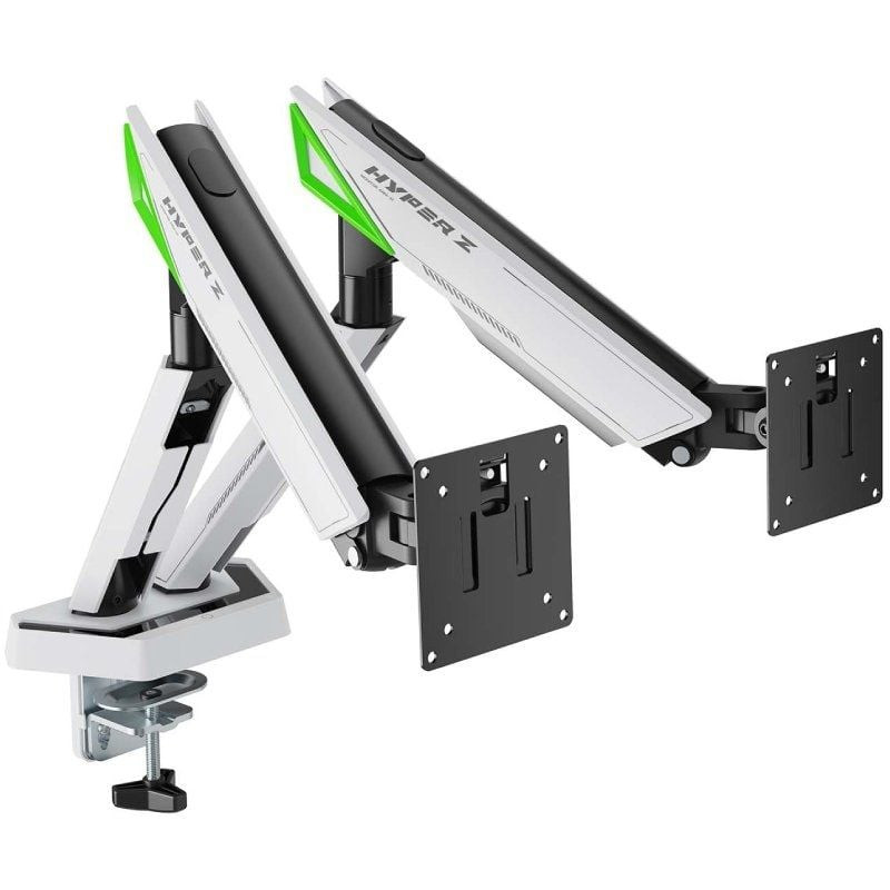 Soporte gaming para 2 monitores aisens dt38tsr-345/ hasta 16kg