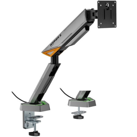 Soporte gaming para monitor aisens dt49tsrrgb-347/ hasta 16kg/ con iluminación rgb