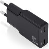 Cargador gan de pared aisens asch-30w2p049-bk/ 2xusb tipo-c/ 30w/ negro